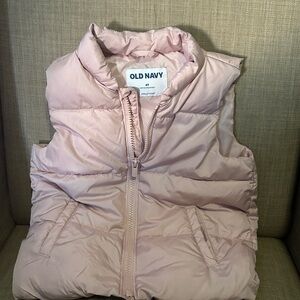 Old Navy Light Pink Quilted Vest